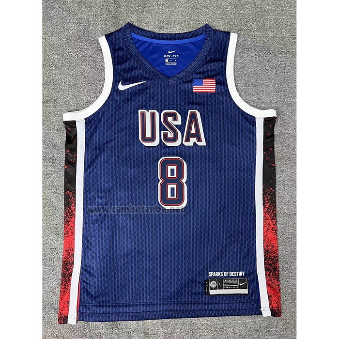 Camiseta USA 2025 Kawhi Leonard #8 Azul
